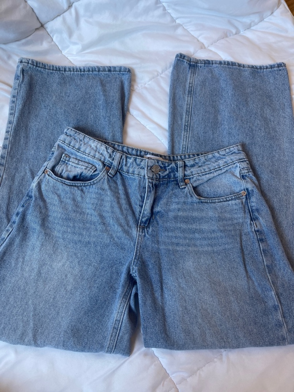 Classic Light Blue Women's baggy low rise Jeans